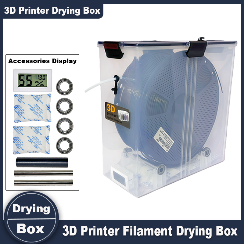 3D Printing Nylon - Caja de Almacenamiento de Filamento 3D