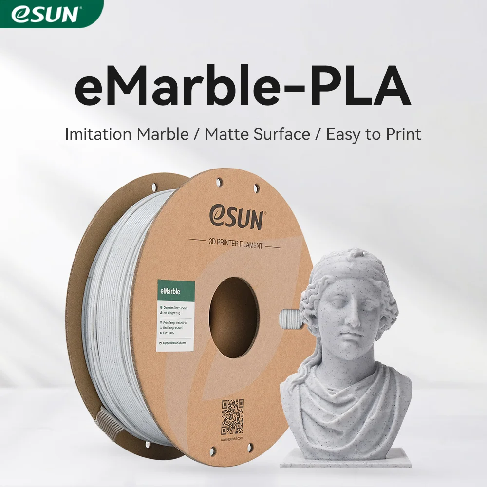 Filamento PLA Mármol ESUN de 1 - 3D Printing Nylon reseña y precio